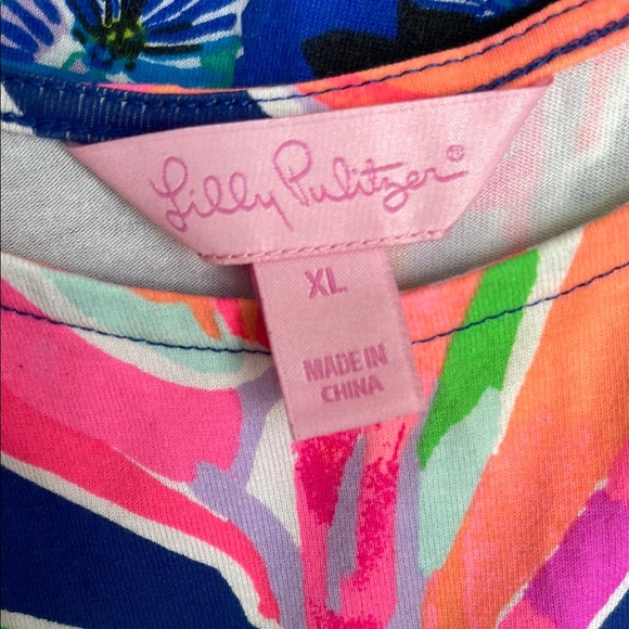 Lilly Pulitzer Pink Floral Print Shift Dress - Picture 2 of 3